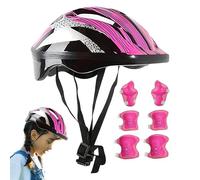 ETUCYNG Set di protezione per bicicletta per bambini, casco antiurto con gomitiere e ginocchiere, per skateboard, pattinaggio, sci, snowboard, bambini 3-10 anni