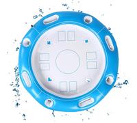 ETUCYNG Tavolo Da Biliardo Galleggiante - Vassoio Gonfiabile Per Giochi Di Carte,Tavolo Ripiegabile con Porta Bevande e Snack per Giocatori Ideale Lago Campeggio Spiaggia Resort