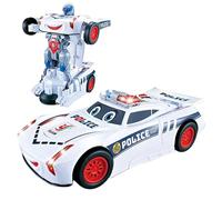 ETUCYNG Trasformare l'auto con la luce, Trasformare l'auto robot - Illumina trasforma la macchinina elettrica | Figurine da collezione per ragazzi dai 3 ai 15 anni, veicolo giocattolo per camera da