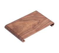 ETUCYNG Vassoio da tè in noce senza gocciolamento, 21,5 x 12,8 x 2 cm, rettangolare, moderno vassoio da presentazione con design minimalista per cerimonie di tè, presentazioni in hotel e soggiorno