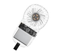 ETUCYNG ventilatore tascabile, ventilatore portatile,Ventilatore a mano ricaricabile | a 3 velocità, illuminazione ambientale gadget freschi trasparenti, potenti per