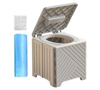 ETUCYNG WC Portatile 23x23x22cm Toilette Mobile Pieghevole con PP Attrezzature di Soccorso per Disastri E Situazioni di Emergenza per Disastri Naturali Campeggi All'aperto
