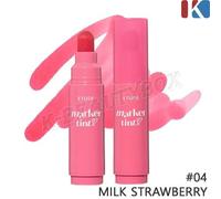 ETUDE Dear Darling Marker Tint 3,5 g #04 Milk Fragola Tinta labbra a lunga du...