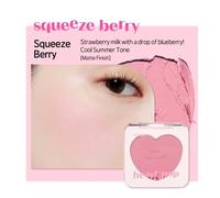 ETUDE Heart Pop Blusher 3,3 g #Squeeze Berry Lovely Heart Face Blush colori m...