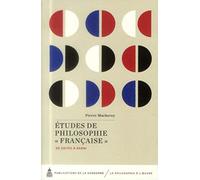 Etudes de philosophie française: De Sieyes à Barni