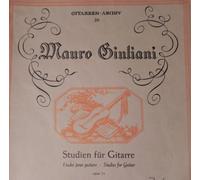 Etudes pour Guitare Op 1a Volume 1. Mauro Giuliani. Gitarren Archiv 30 by