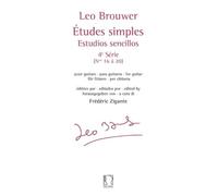 Leo brouwer : etudes simples - estudios sencillos (serie 4) nos. 16-20 - pour guitare