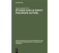 Études Sur Le Droit Polonais Actuel (Copertina rigida)
