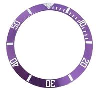 ETUELNOPT anello di inserimento della lunetta in ceramica, Inserto for lunetta dell'orologio multicolore da 38 mm con bordo smussato in lega di alluminio magnesio
