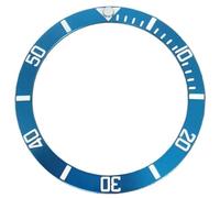 ETUELNOPT anello di inserimento della lunetta in ceramica, Inserto for lunetta dell'orologio multicolore da 38 mm con bordo smussato in lega di alluminio magnesio