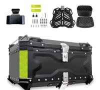 ETUELNOPT Borse laterali per moto, Motocicletta. Box Tail Case Lucchetto di sicurezza in alluminio Multicolor for riporre il casco in diverse dimensioni(Black,100L)