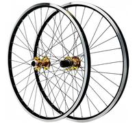 ETUELNOPT Cerchio in Alluminio, Ruote MTB da 26/27,5/29 Pollici Cuscinetti sigillati for Freni a Disco Cassetta 8-12 velocità QR(C,26 Inches)