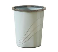 ETUELNOPT Cestino da cucina, Pattumiera rotonda con apertura superiore, anello di pressione in un unico pezzo, multicolore, 9 l/12 l(Blue,L)