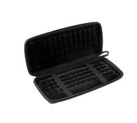 ETUELNOPT Custodia da trasporto portatile, Custodia for tastiera Borsa da viaggio rigida for tastiere a 108 tasti Bianco, Nero(Black)