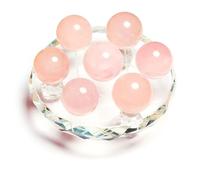 ETUELNOPT Decorazioni con Perline di Vetro, Ornamento di Cristallo Rosa con Sette Stelle e Simbolo della Fortuna for scrivania Soggiorno