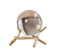 ETUELNOPT Decorazioni con Perline di Vetro, Sfera di Cristallo con Supporto in Ottone Bianco 2 Stili for Arredamento casa cartomante(White)