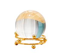 ETUELNOPT Decorazioni con Perline di Vetro, Sfera di Cristallo for la Decorazione dell'ufficio Domestico, cartomante con Supporto da 10 cm a 12(12cm)