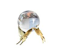 ETUELNOPT Decorazioni con Perline di Vetro, Sfera di Cristallo Giada e Rame a Forma Farfalla 15 cm x 13