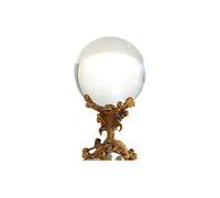 ETUELNOPT Decorazioni con Perline di Vetro, Sfera di Cristallo Rame 21 cm x 13, Ornamento da Tavolo for cartomante