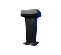 ETUELNOPT Lectern Portatile, Leggio da podio in Legno. Tavolo Formazione for Sala conferenze, Reception, Multicolore(Black)