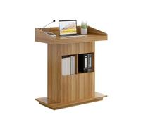ETUELNOPT Lectern Portatile, Leggio in Legno podio Aula conferenza Presentazione Multicolore 100x50x113,5 cm MDF(.)