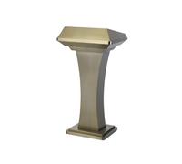 ETUELNOPT Lectern Portatile, Multicolore. Podio in Acciaio Inox, scrivania, Aula, conferenza, Auditor(Bronze)