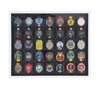 ETUELNOPT Scatola di stoccaggio della medaglia per i, Cornice for espositore for medaglie for Tutti Gli Sport, Dimensioni Multiple Multicolori(White,10 Medals (Arranged 2 * 5 Horizontally))