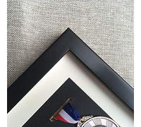 ETUELNOPT Scatola di stoccaggio della medaglia per i, Solida Cornice for espositore for medaglie, montata a Parete, Multicolore, in Diverse Dimensioni(Black,5 medals/33 * 33cm)