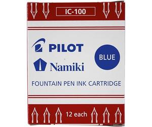 Etui 12 cartouches ic 100 encre bleu