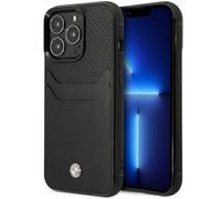 Etui BMW BMHCP14X22RSEPK iPhone 14 Pro Max 6,7 schwarz Leather Card Slot