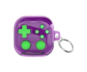 Étui de Protection Intégral pour Galaxy Buds 4 Coque Transparente Anti-Rayures et Anti-Poussière, Compatible Avec les Écouteurs Galaxy Buds 4 Pro (Viola Trasparente)