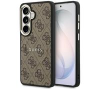Etui Guess 4G Embossed Ring MagSafe do Samsung Galaxy S26+ brązowy