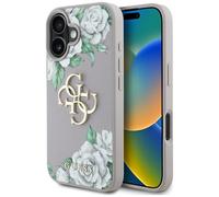 Etui Guess Grained Roses Big 4G logo für iPhone 16, violett