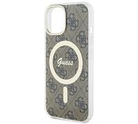 Etui Guess IML 4G MagSafe für iPhone 15 Plus, bronze