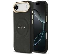 Etui Guess Peony Hot Stamp MagSafe für iPhone Air, schwarz