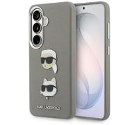Etui Karl Lagerfeld Saffiano Double Heads Metal do Samsung Galaxy S26 srebr