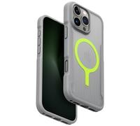 UNIQ Custodia Combat Active per iPhone 16 Pro Max (grigio satinato), ShockSorb robusta protezione per esterni con cinturino da polso gratuito