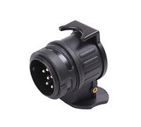 ETUKER Aadattatore di Traino da 13 pin a 7 pin, Convertitore Presa per Presa Rimorchio da 13 pin a 7 pin, Connettore Adattatore Elettrico Impermeabile 12V per Camion Camper Caravan