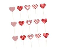 Etyldya 15 Bastoncini Decorativi da Tavola per, Bastoncini Romantici a Forma di Cuore per Fiori per, B