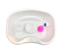 Etyldya Lavabo per Capelli, Bacinella per Shampoo, Accessori per Il Lavaggio, Lavaggio Dei Capelli a Letto, Lavabo per Uso Domestico, Allettato, Disabile, bianco