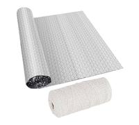 Etyldya Pellicola Isolante Termica Rotolo Riflettente Alluminio Materiale con Schermo Bolla Impermeabile per Attici Porte Auto Adatta a Magazzini Serre, 60 Cm X 300 Cm