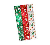 Etyldya Tenda Natalizia con Frange, Ghirlanda Versatile E Leggera nei Colori Verde E Bianco per Natale, Compleanni E Decorazioni per Porte, Babbo Natale