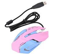 ETYUDPABV Pink Wired Gaming Mouse, USB Gaming Mouse with 3200DPI High Sensitivity, Ergonomic Comfort Grip, RGB LED Backlit for PC Laptop, Compatible with and Mac OS