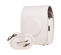 ETZRYSYB Borsa per fotocamera in pelle vintage borsa a tracolla custodia protettiva per fotocamera, bianco, Taglia unica