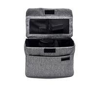 ETZRYSYB Borsa per fotocamera SLR Borsa per fotocamera SLR Cuscino Protezione plug-in con maniglia antiurto Viaggio resistente all'usura Partizione Impermeabile Lens Box Pieghevole, Grigio, Taglia