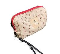 ETZRYSYB Borsa per il trucco Borsa per il trucco Sacchetto cosmetico di ciliegia per le donne Sacchetto cosmetico portatile di immagazzinaggio, Naturale, Taglia unica