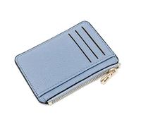 ETZRYSYB Borse per le Donne 1 Pc Mini ID Titolari di Carta Sottile Delle Donne Titolare Della Carta DELL'UNITÀ di elaborazione Unisex Cerniera Cassa di Biglietti Da Vis, Blu, Taglia unica