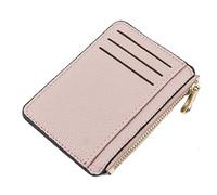 ETZRYSYB Borse per le Donne 1 Pc Mini ID Titolari di Carta Sottile Delle Donne Titolare Della Carta DELL'UNITÀ di elaborazione Unisex Cerniera Cassa di Biglietti Da Vis, rosa, Taglia unica