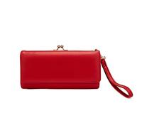 ETZRYSYB Borse per le donne comode stile contratto portafogli lunghi per le donne in pelle morbida portamonete da donna design dolce porta carte borse, Rosso, Taglia unica