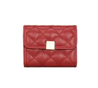 ETZRYSYB Borse per le Donne Delle Donne Del Cuoio Genuino Della Moneta Della Borsa Cambiamento Del Sacchetto Del, Rosso, Taglia unica